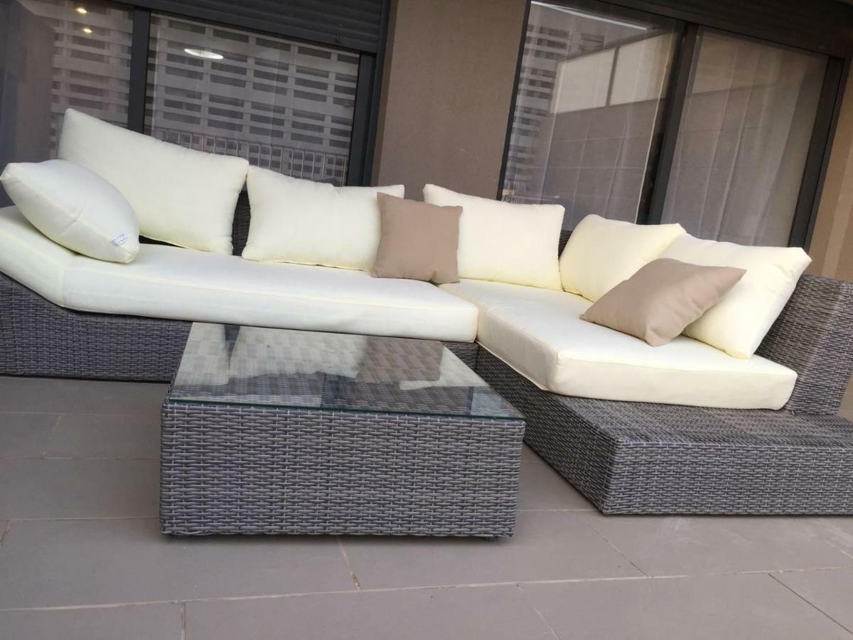 Apartamento Lujo, Primera Linea Playa, Garaje, Wifi, Piscina Climatizada Roquetas de Mar Exterior photo